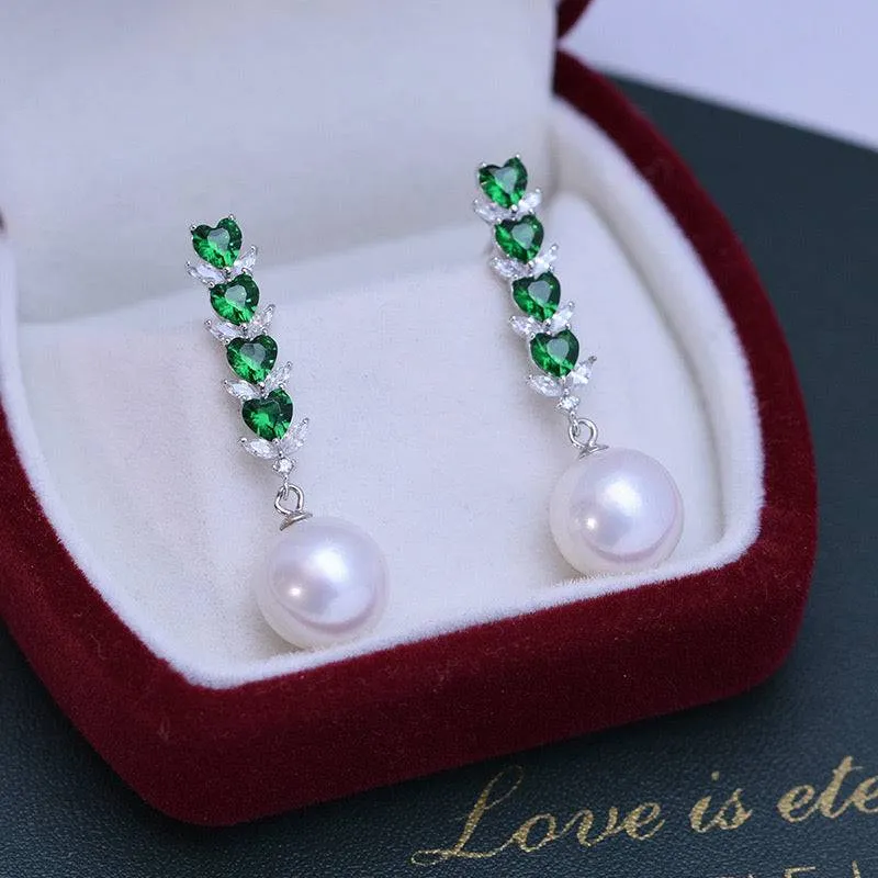 10-11mm Freshwater Pearl & Isolde Earrings