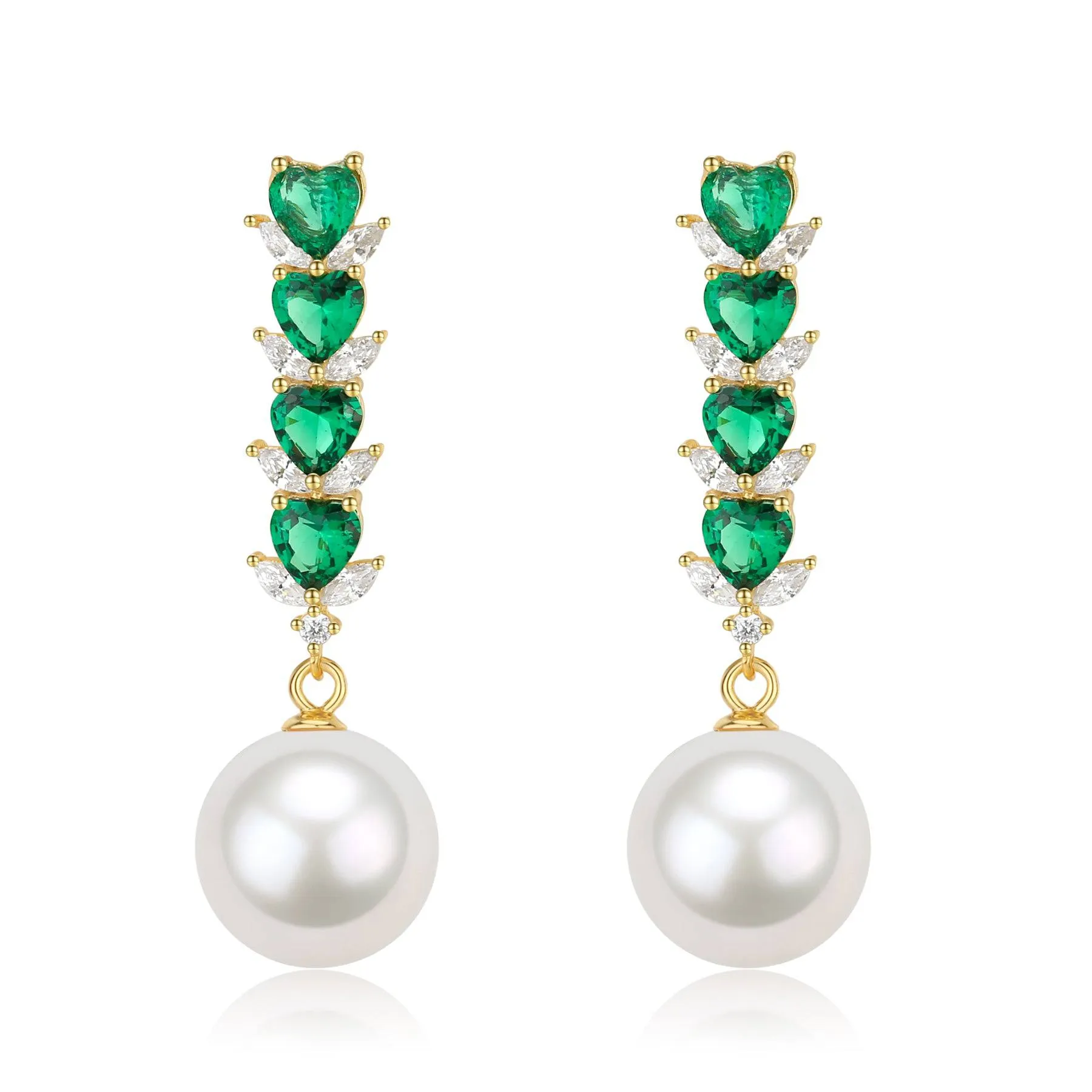 10-11mm Freshwater Pearl & Isolde Earrings