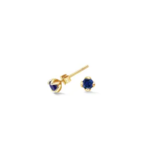 14k Gold & Sapphire Stargazer Studs