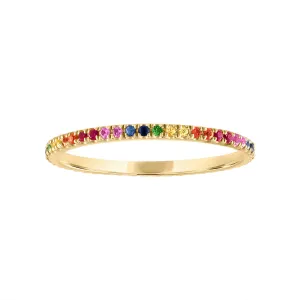 14KT MULTI-COLOR RING GUARD