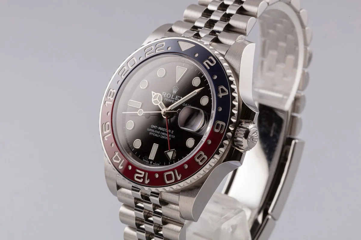 2019 Rolex GMT-Master II 126710BLRO with Box and Card