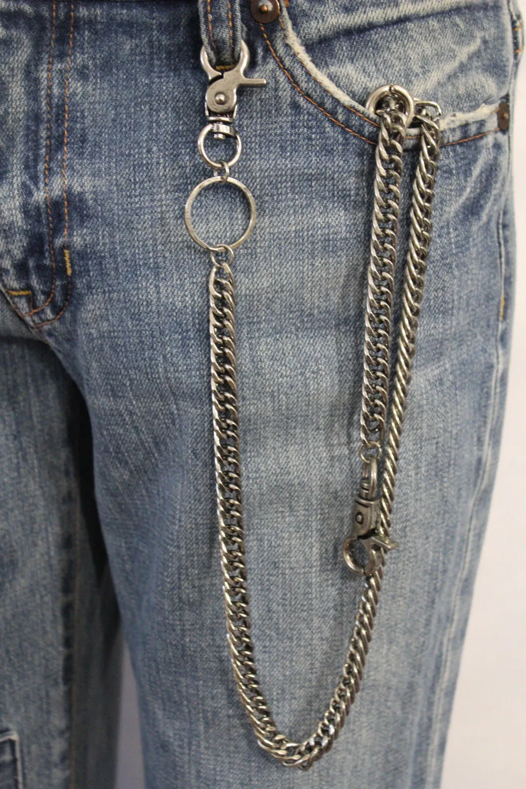 28" Double Link Double Clasp Wallet Chain