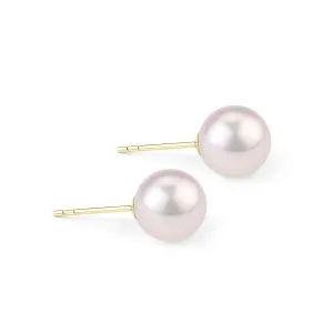 6-7mm Seawater Akoya Pearl & Stud Earrings