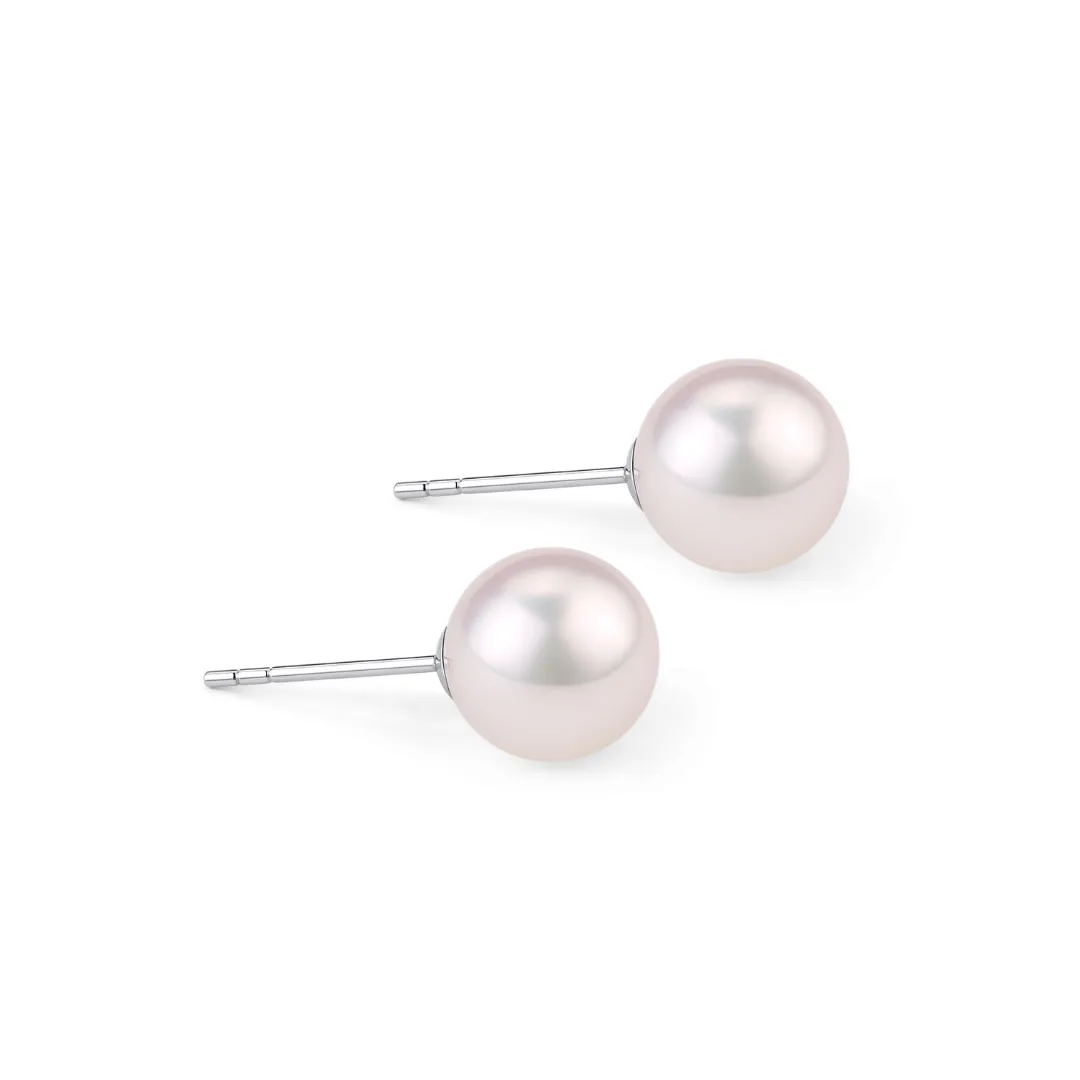 6-7mm Seawater Akoya Pearl & Stud Earrings