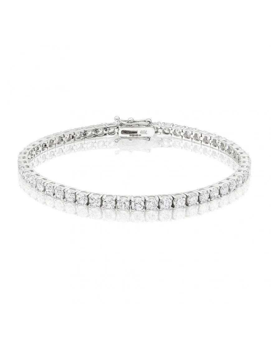 7.00CTW Diamond Tennis Bracelet