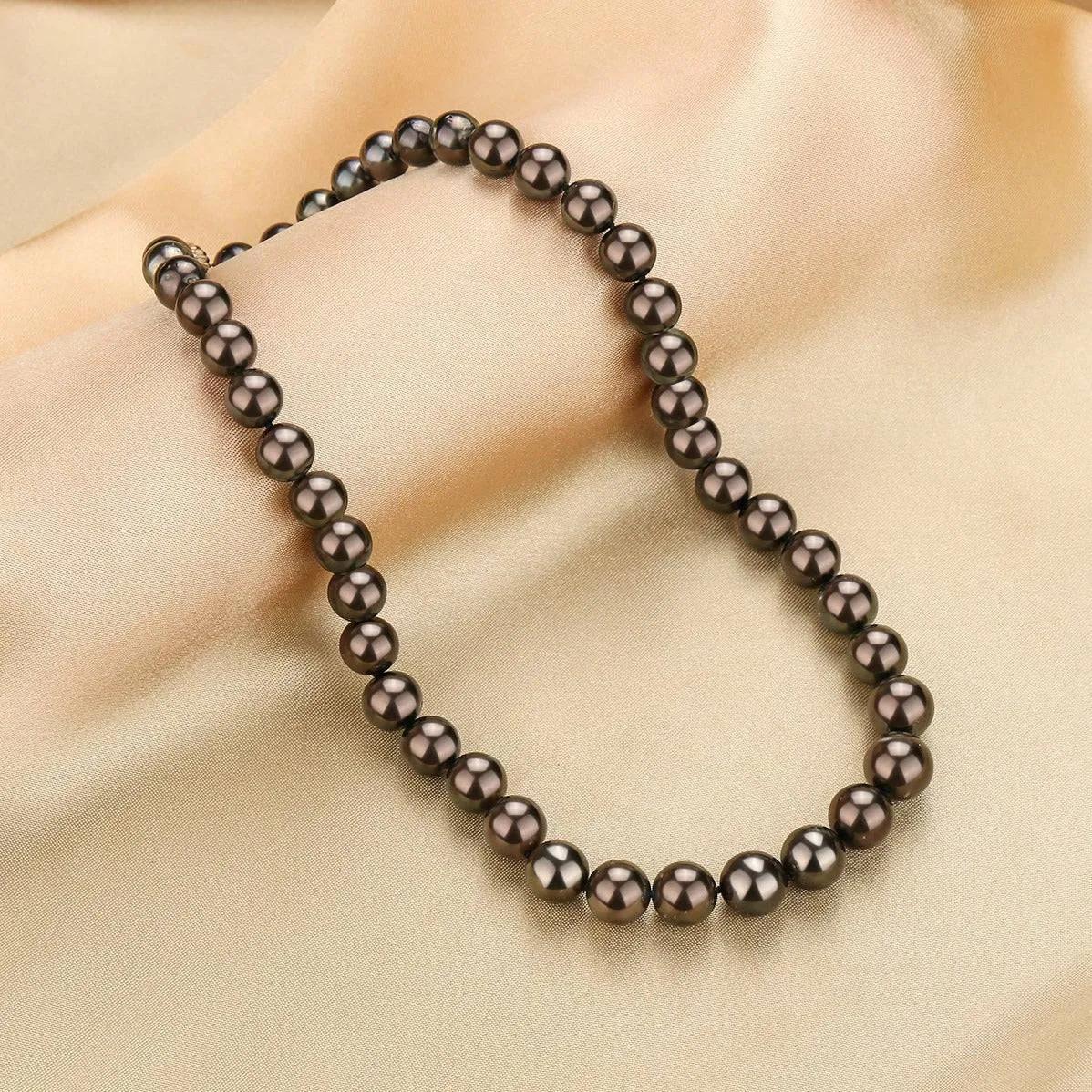 8-11mm Tahitian South Sea Pearl Strand Necklace AA  Quality