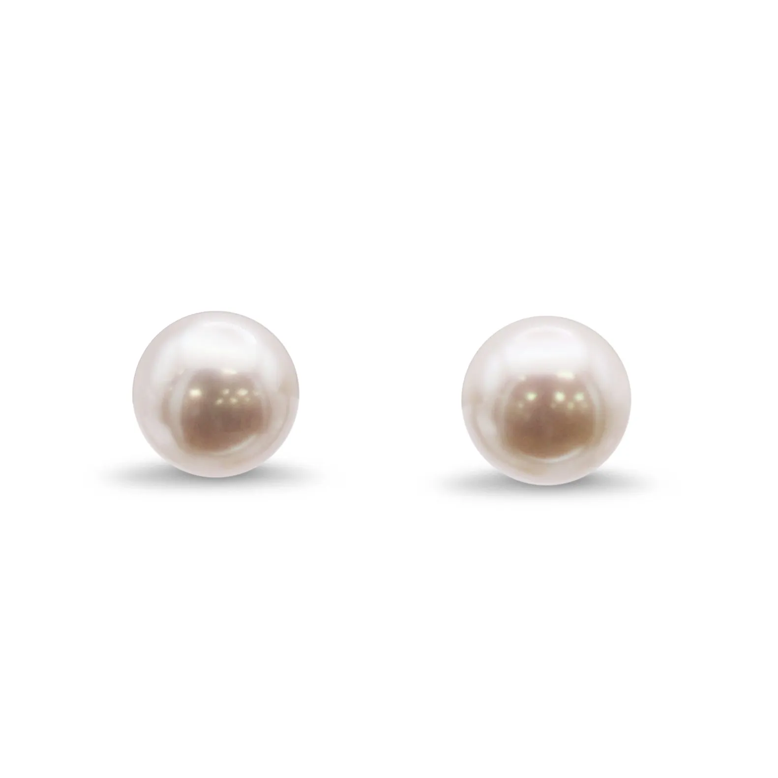 Akoya Pearl Stud Earrings - 18ct Gold