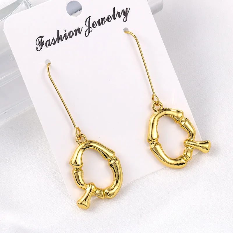 Alloy letter Earrings