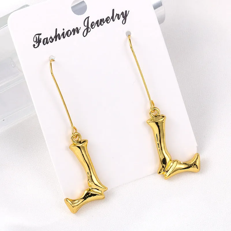 Alloy letter Earrings