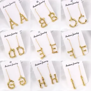 Alloy letter Earrings