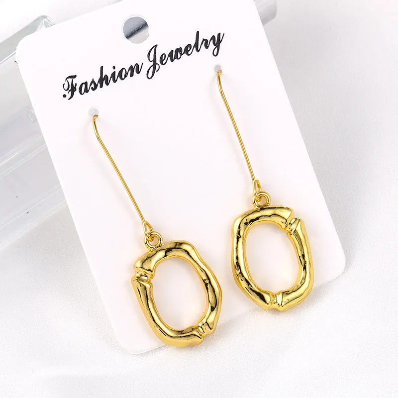 Alloy letter Earrings