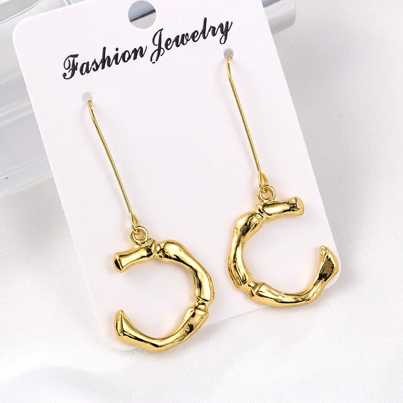 Alloy letter Earrings