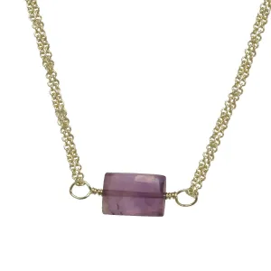 Amethyst Necklace NK285 by Calico Juno Designs, Bonnie Riconda