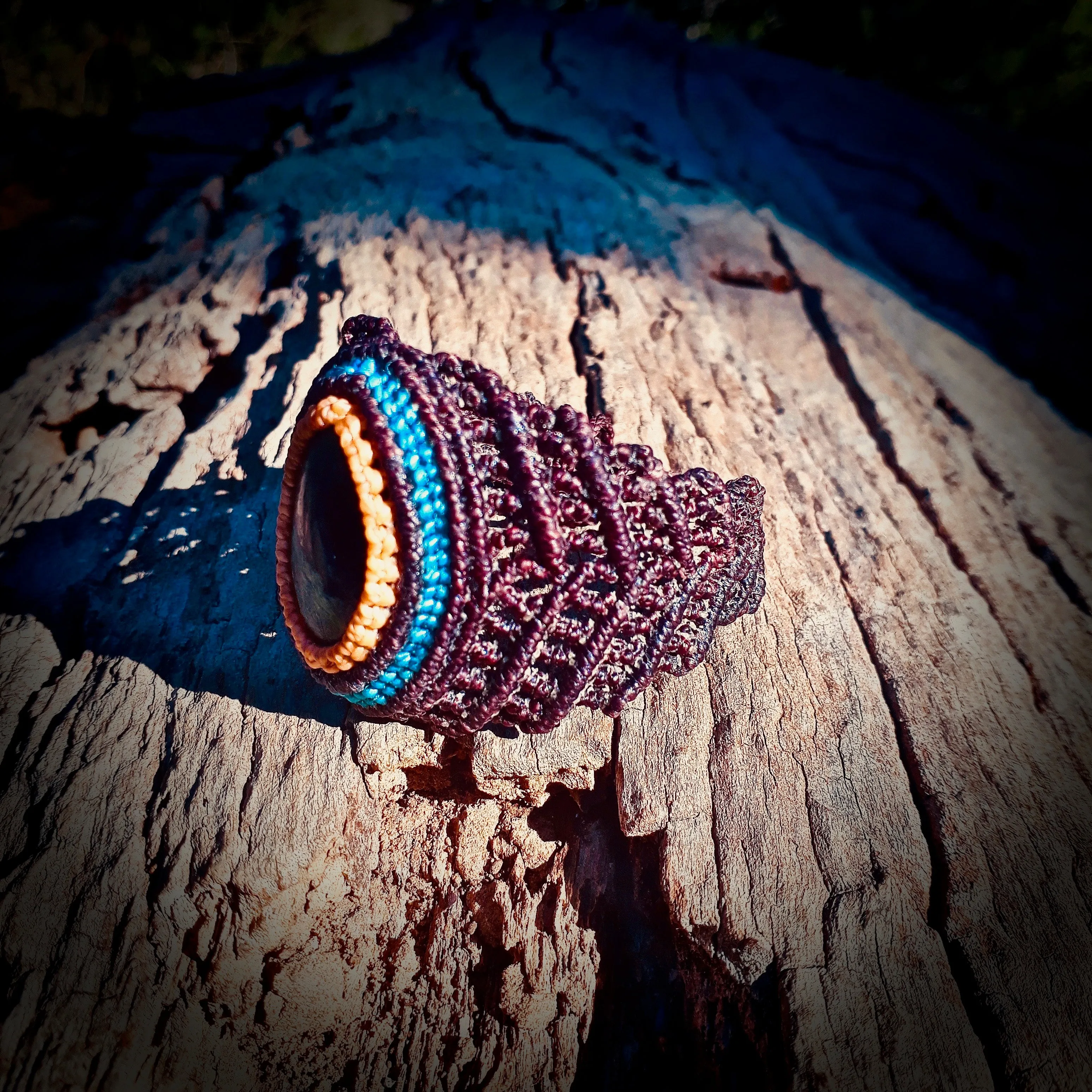 Azurite with malachite bracelet