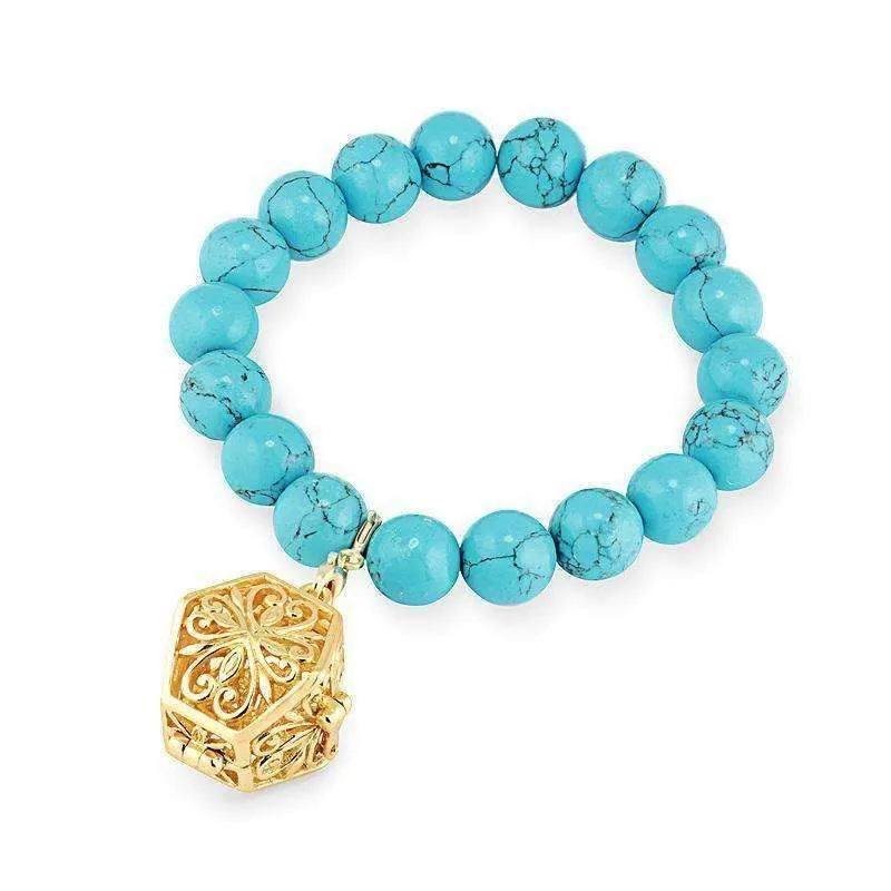 Bead Perfumed Bracelet - Eternity Gold