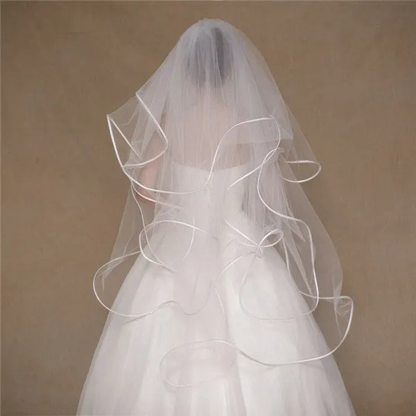 Beautiful Tulle 4 Layers Short Wedding Veil WV012