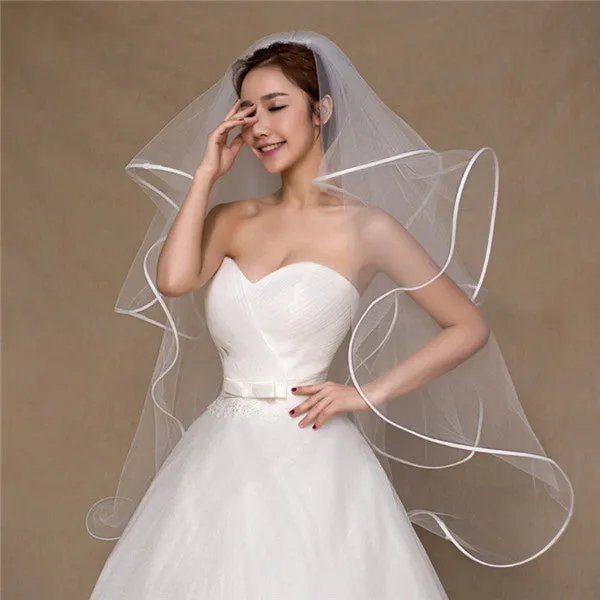 Beautiful Tulle 4 Layers Short Wedding Veil WV012