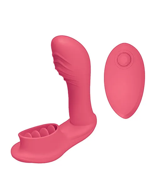 Blaze Remote Control Satisfier Vibrator - Coral