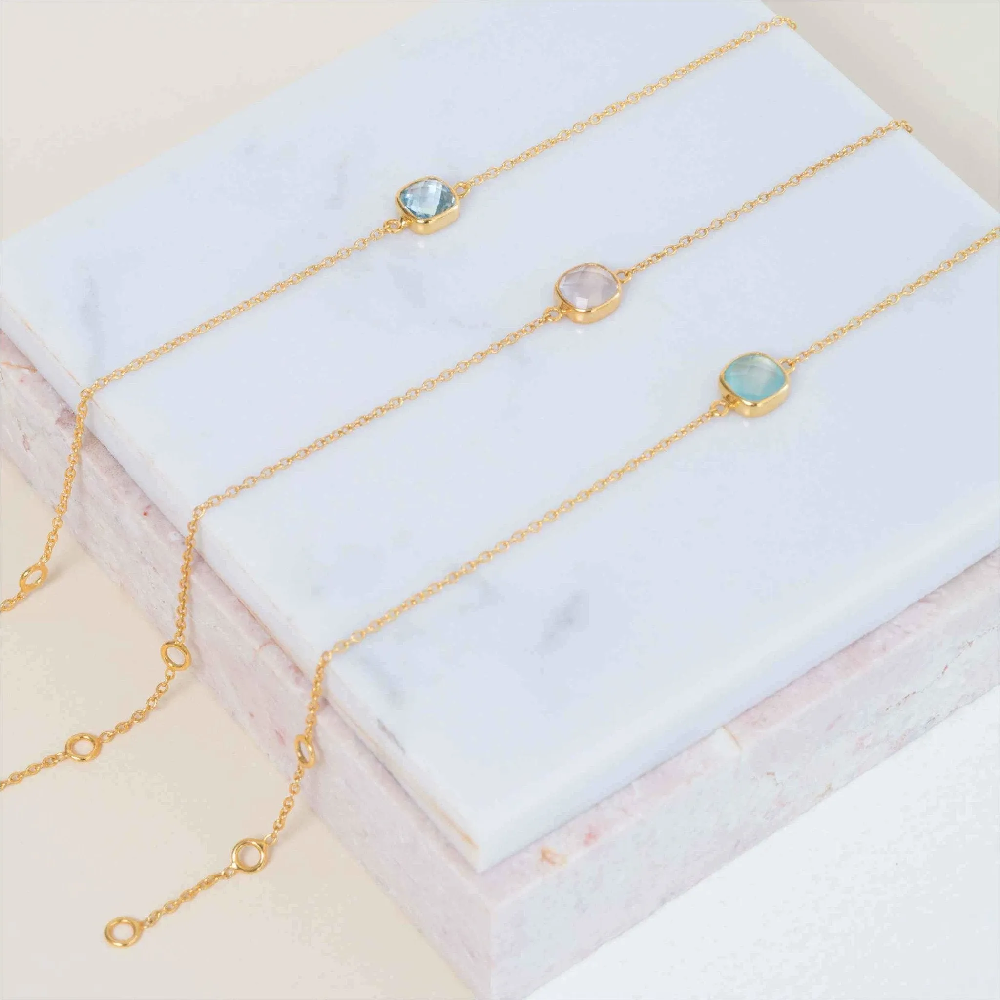 Brooklyn Gold Vermeil & Rose Quartz Necklace