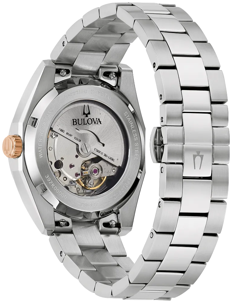 Bulova Surveyor Automatic Red Dial Mens Watch 98B422