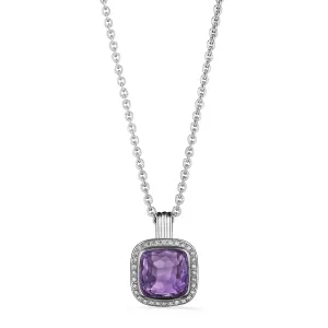 Cassandre Necklace with Amethyst and Diamonds