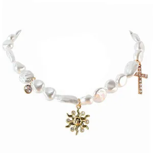 Celestial Sun Pearl Choker