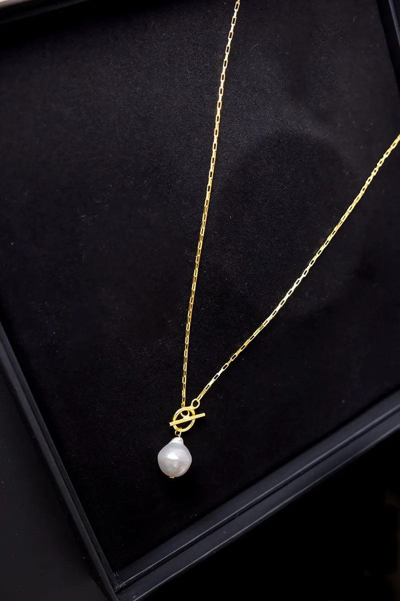 CHANTRA PEARL CHAIN NECKLACE