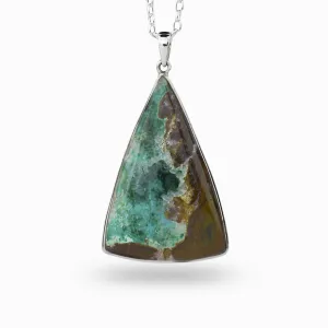 Chrysocolla in Quartz Necklace