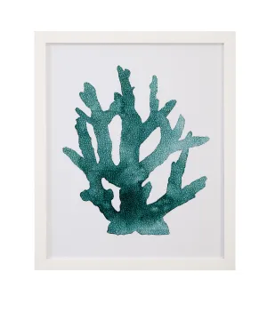 Coral Souvenirs - I Framed Print - Green