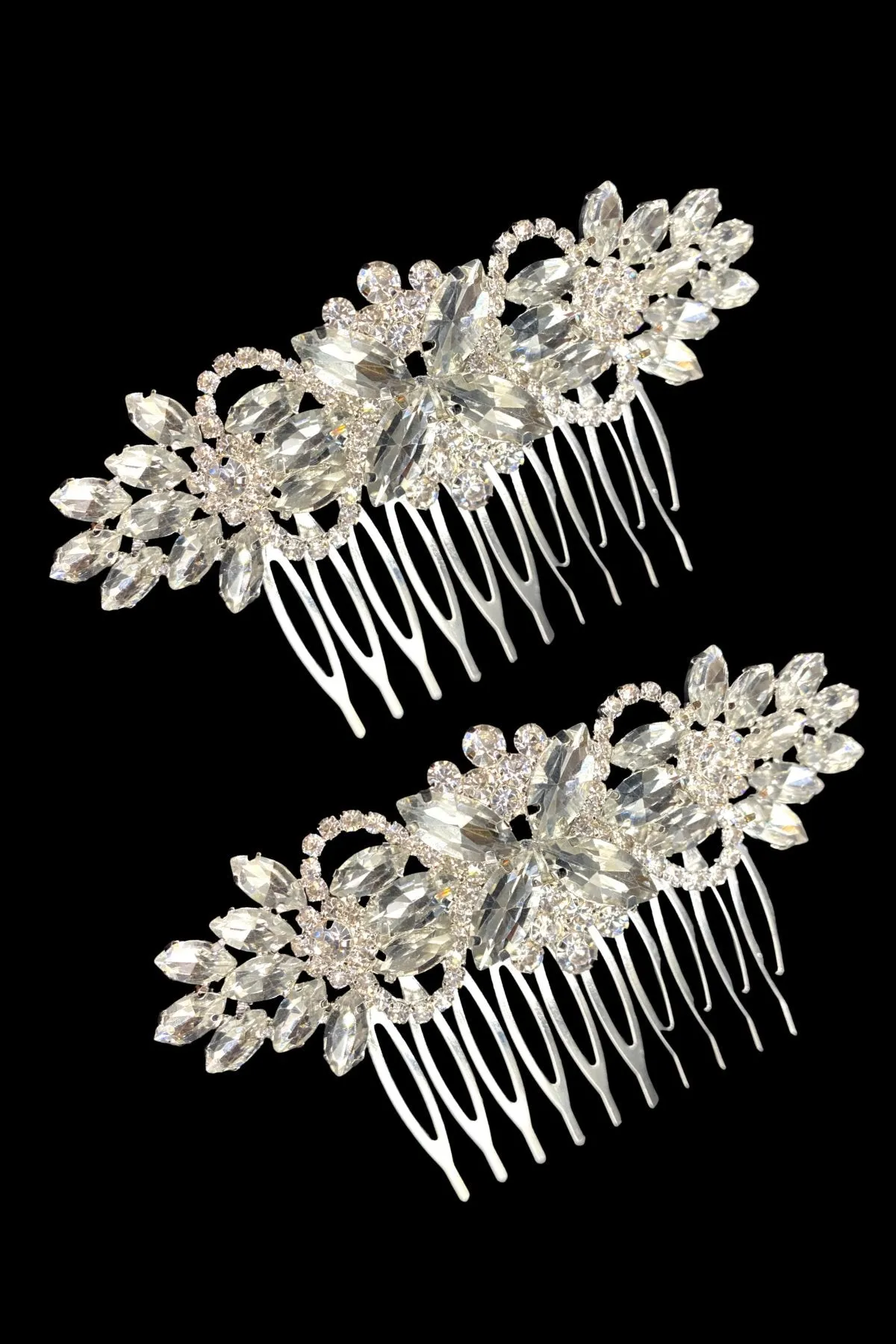 Cruciform Flowers Comb Pair