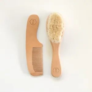 Dove & Dovelet Wooden Baby Brush and Comb Set