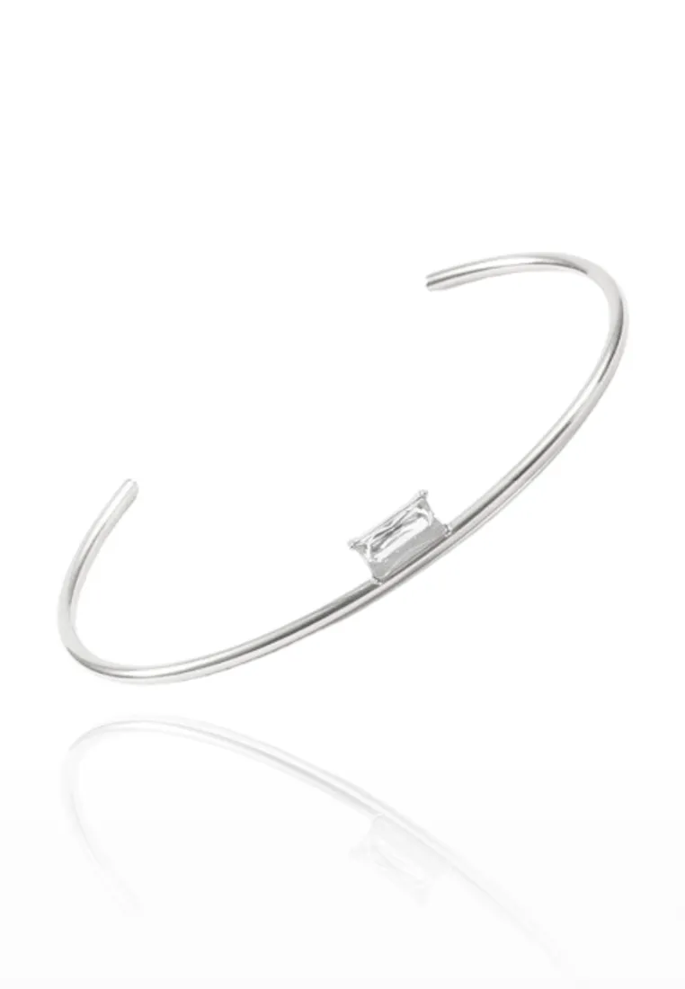 Elise with Cubic Zirconia Bangle