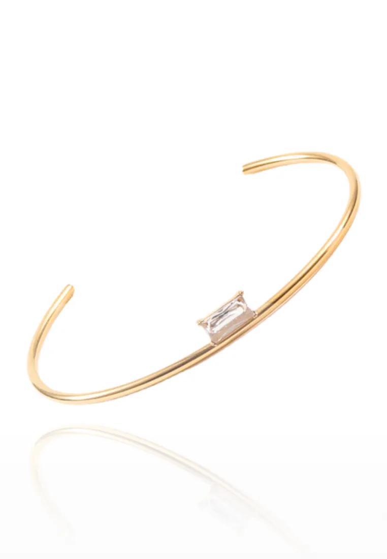 Elise with Cubic Zirconia Bangle