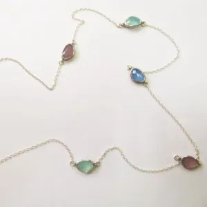 Exquisite Chalcedony Necklace - Sterling Silver Jewelry