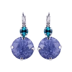 Extra Luxurious Double Stone Leverback Earrings in "Violet *Custom*