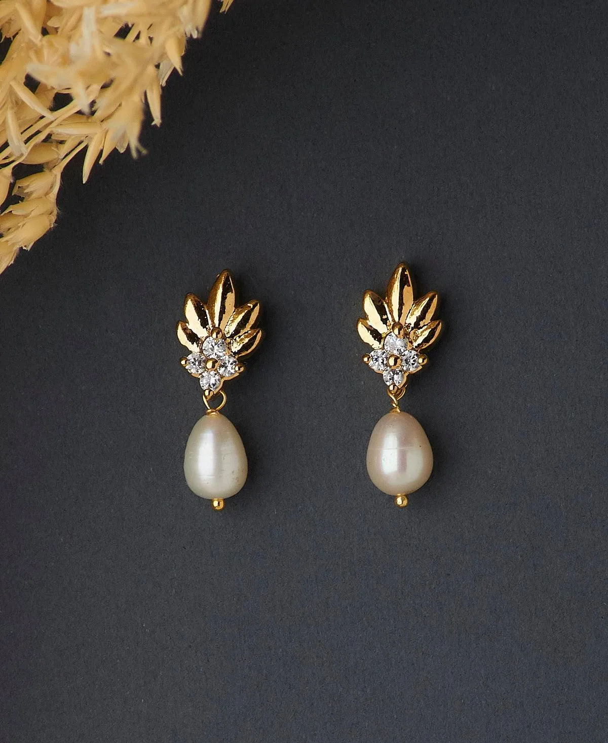 Fancy Pearl Hanging Earrings