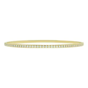 French-cut Diamond Bangle Bracelet