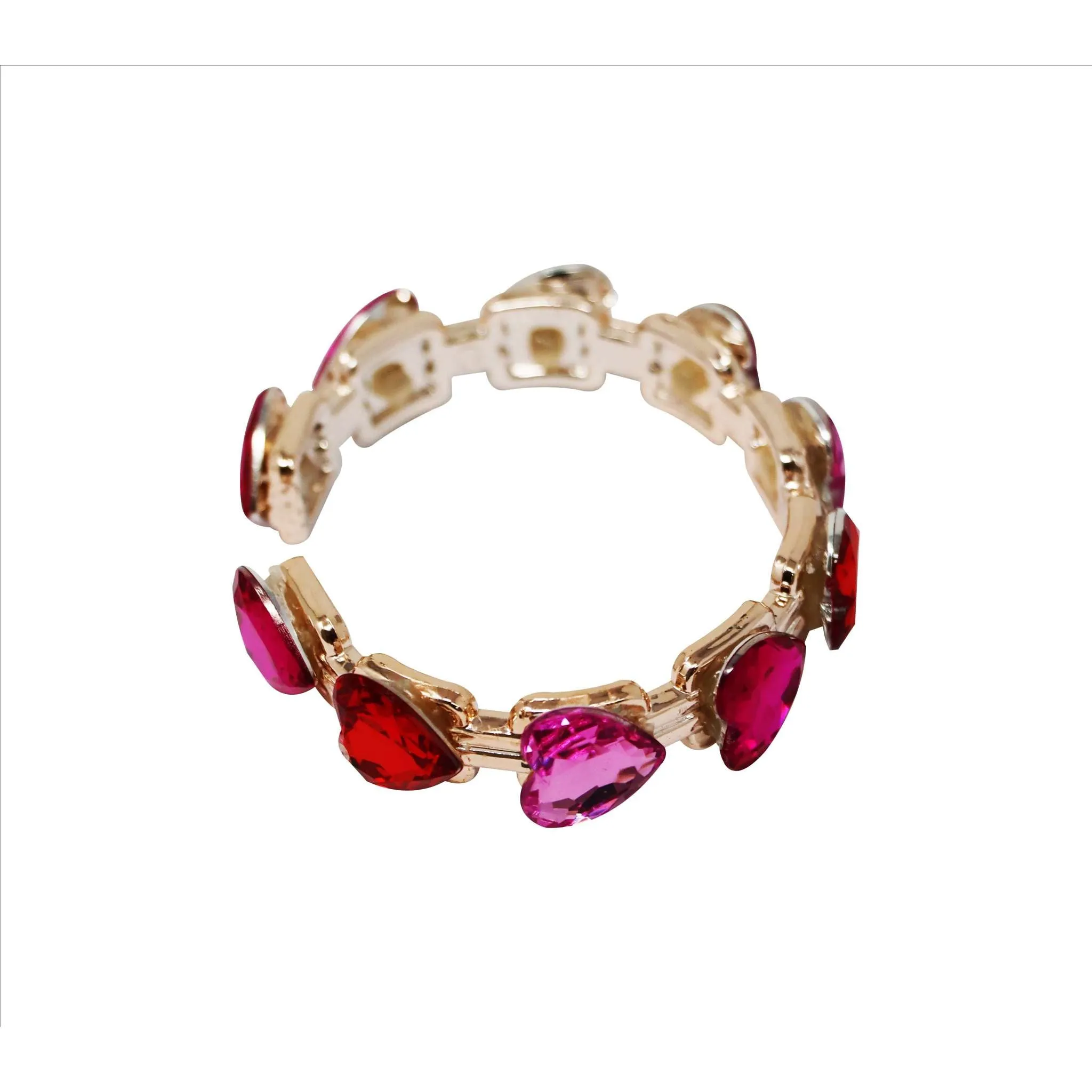 Gemstone Heart Bangle