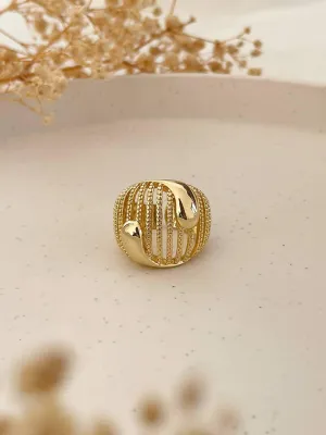 Gold Plated Tiffany Inspired Ring