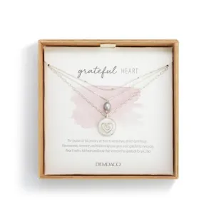 Grateful Heart MOP Silver Neck