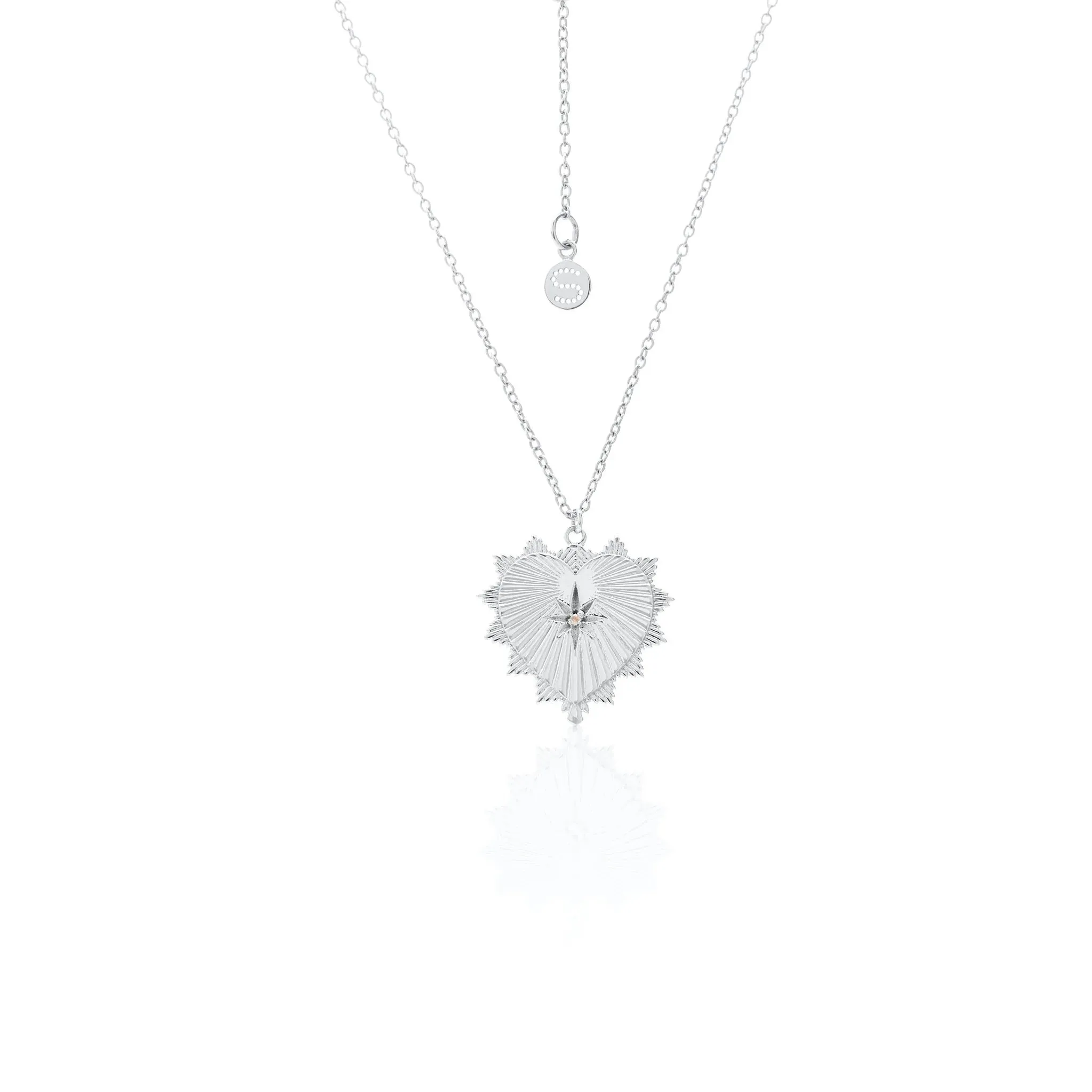 Heart of Love Necklace | Silver