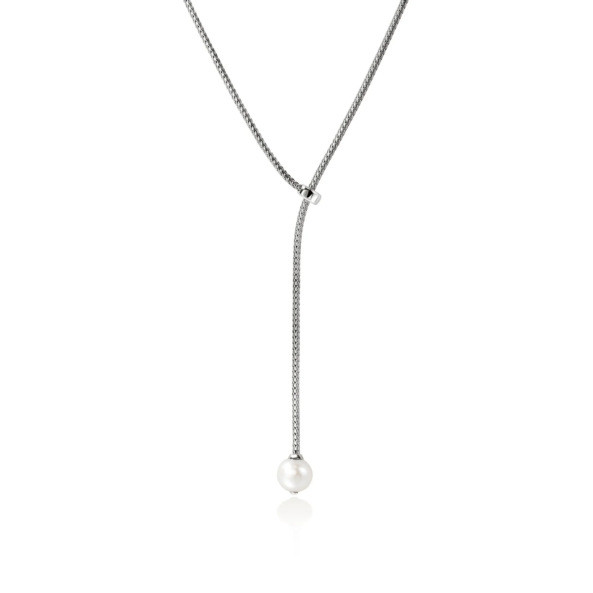 John Hardy Essential collection pearl lariat necklace