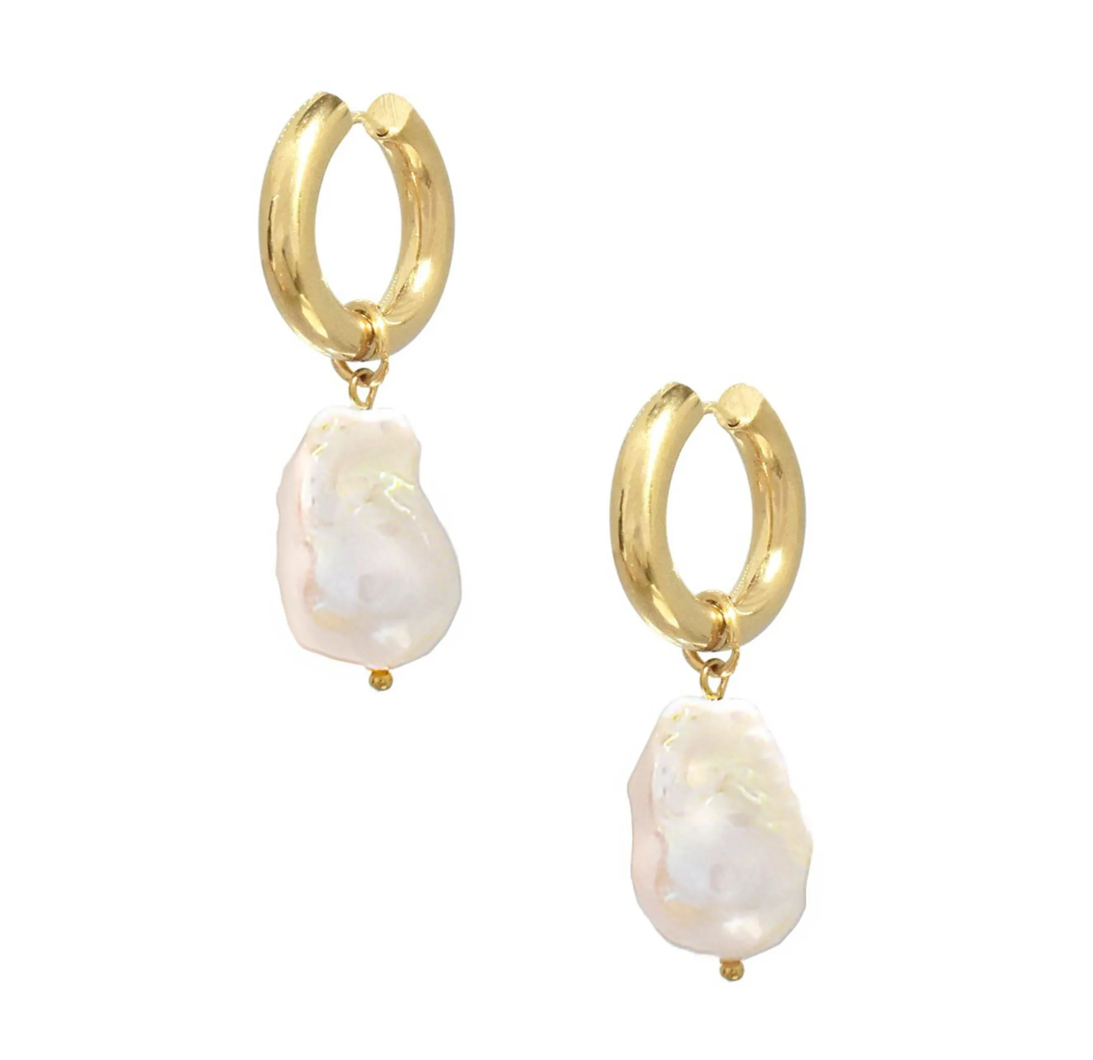 JULIET 2 IN 1 JUMBO BAROQUE PEARL EARRINGS