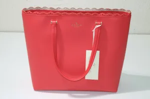 Kate Spade Fordham Court Marjorie Leather Lace Edge Handbag Gernum Wkru4236