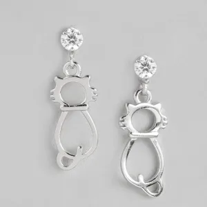 Kitten 925 Sterling Earrings