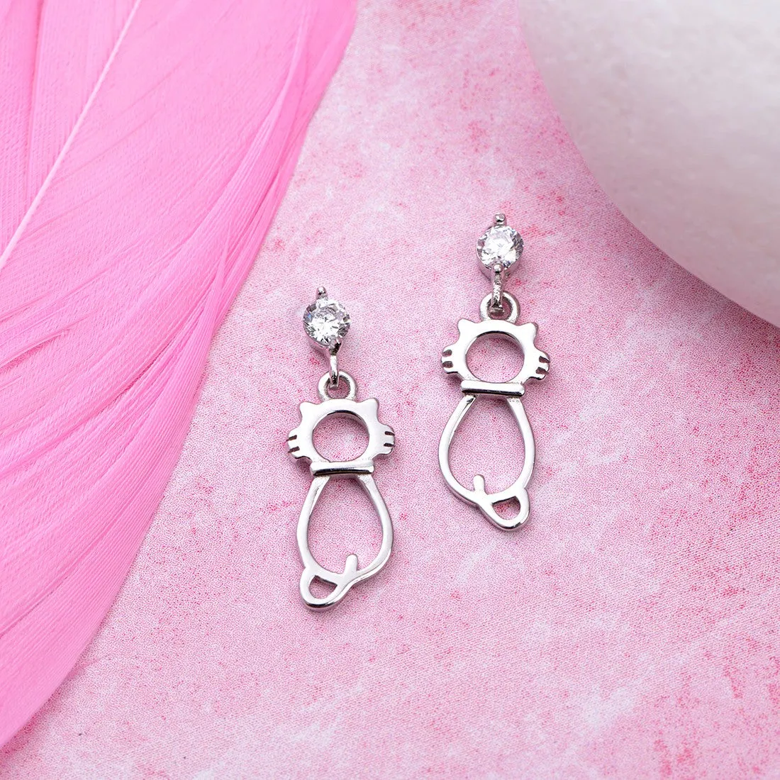 Kitten 925 Sterling Earrings