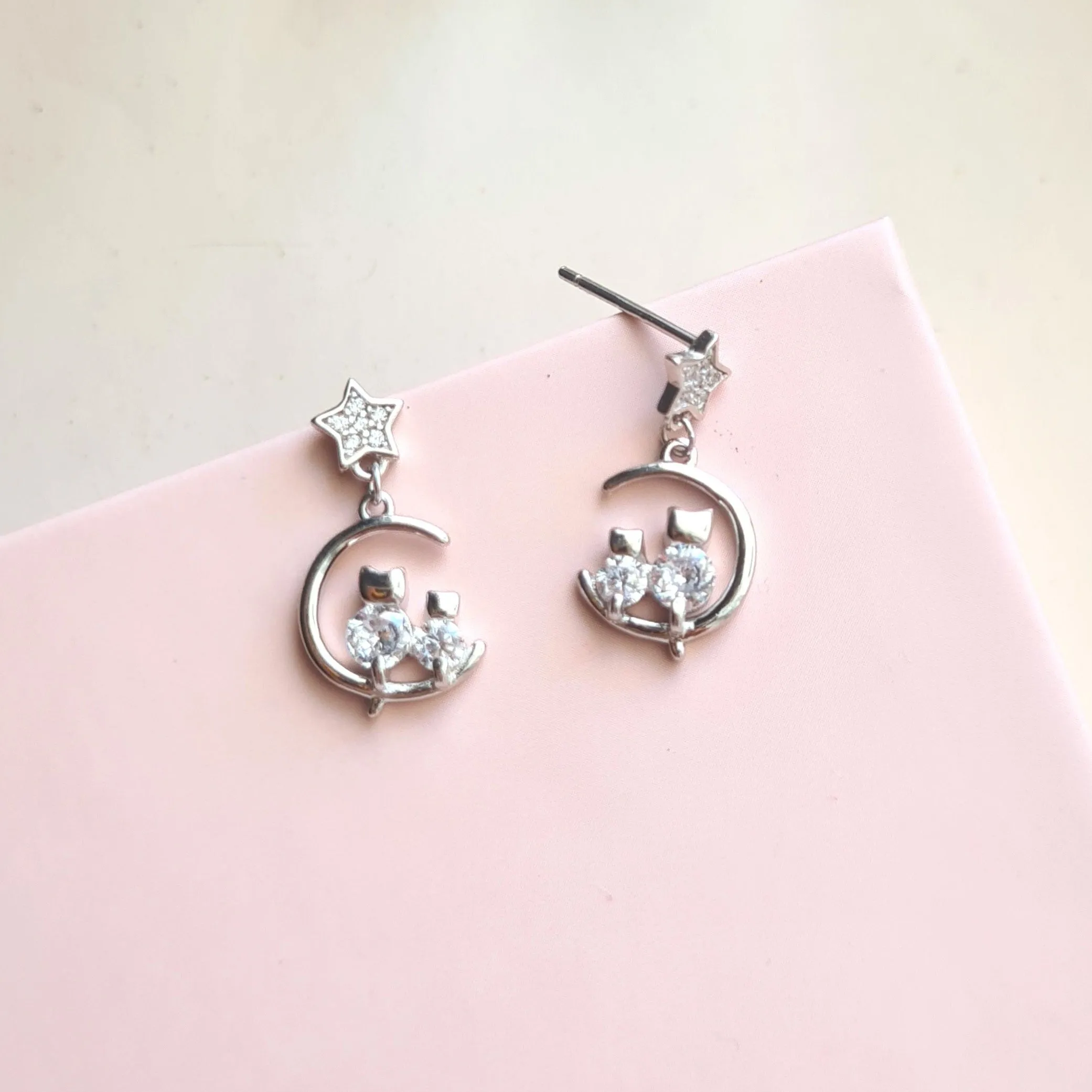 Kitty Earrings 925 Silver