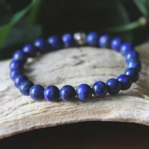 Lapis Lazuli Beaded Stretch Bracelet