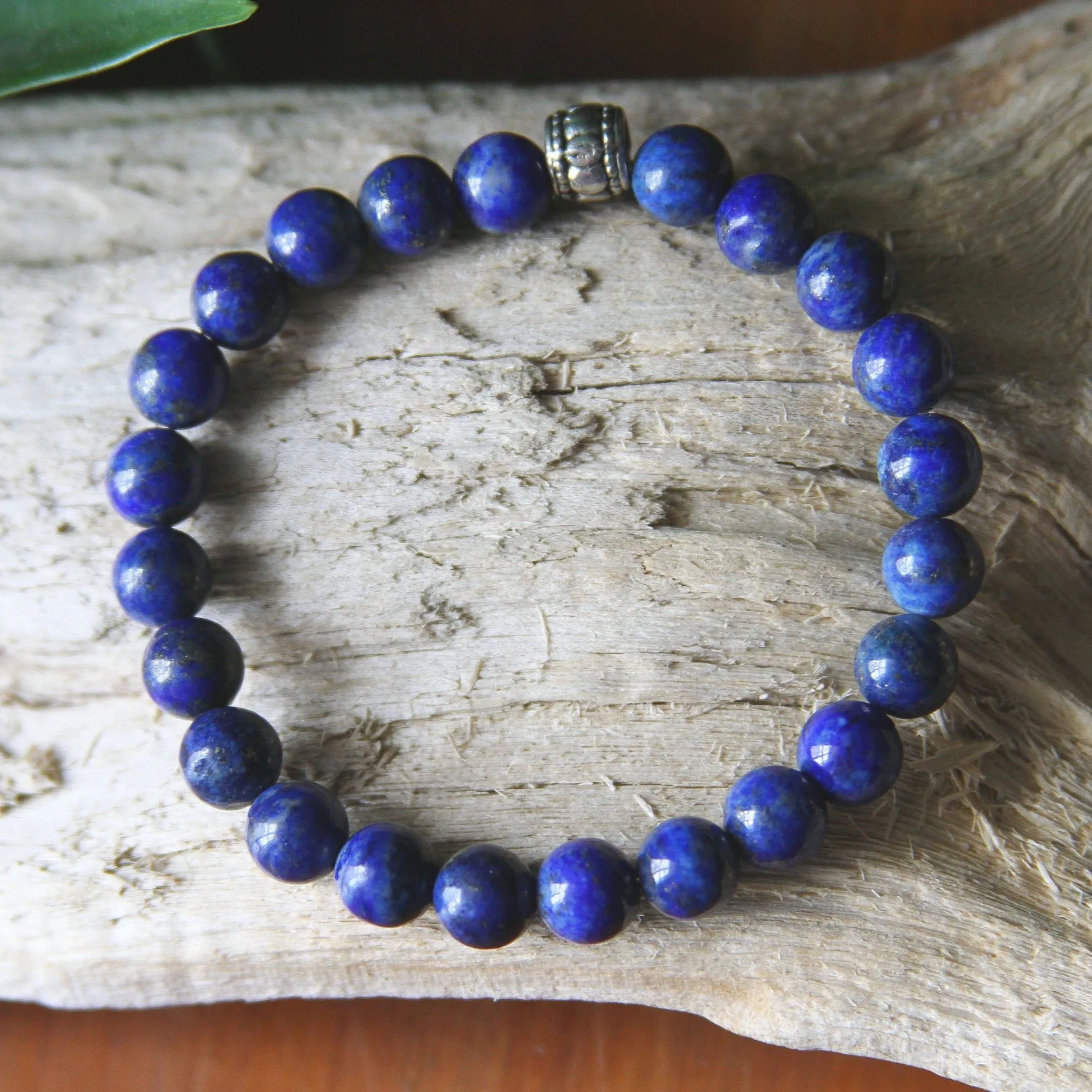 Lapis Lazuli Beaded Stretch Bracelet