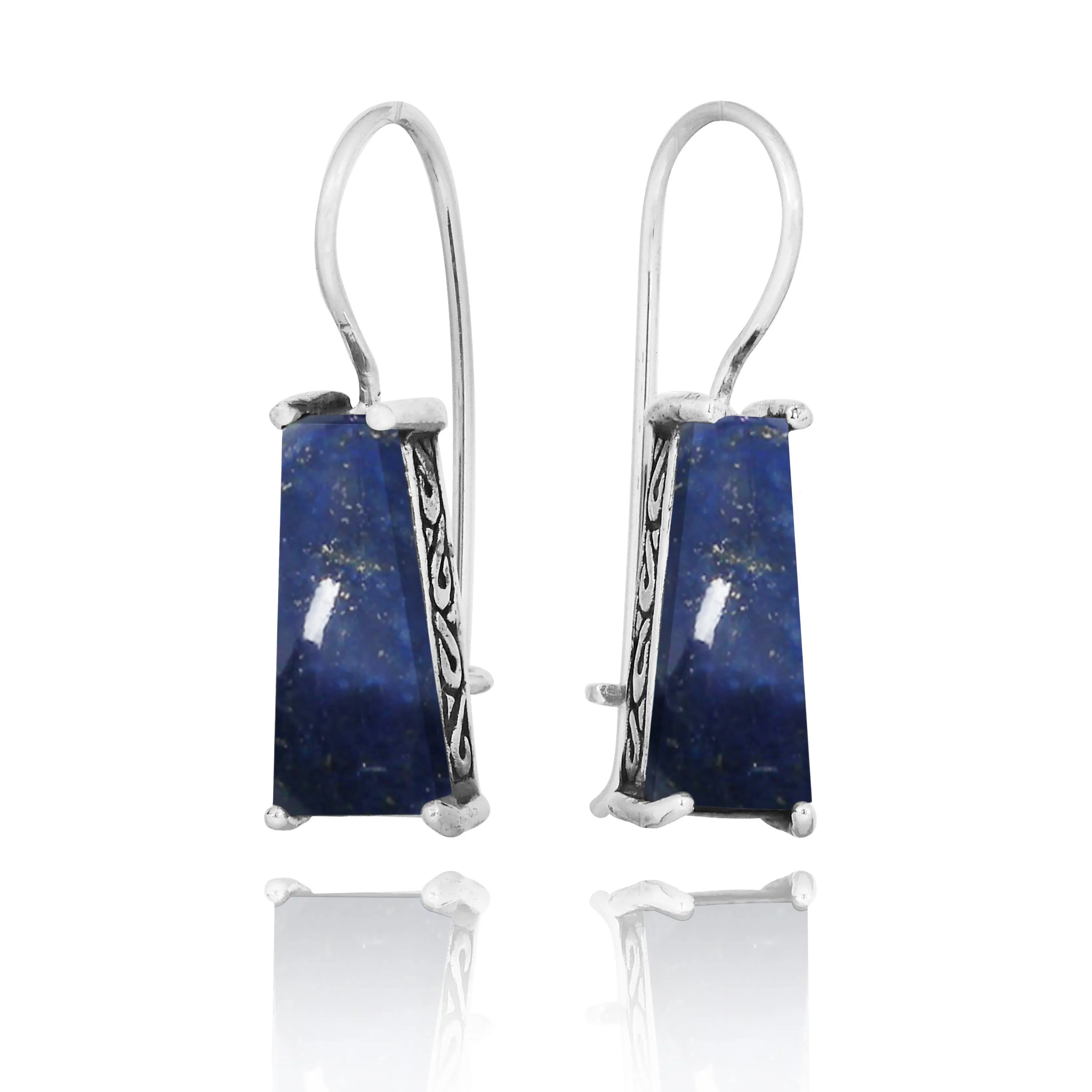 Lapis  Lever Back Earrings